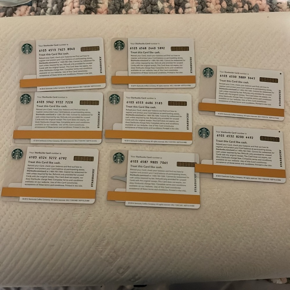 Starbucks 2014 Limited Edition gift cards unused mint condition 8 cards included - Picture 5 of 5